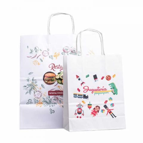 BOLSA CELULOSA BLANCA DE ASA RIZADA