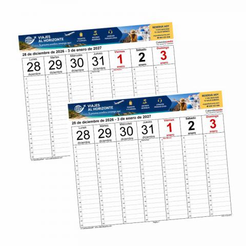 CALENDARIOS PERSONALIZADOS