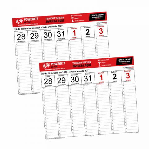 CALENDARIOS PERSONALIZADOS