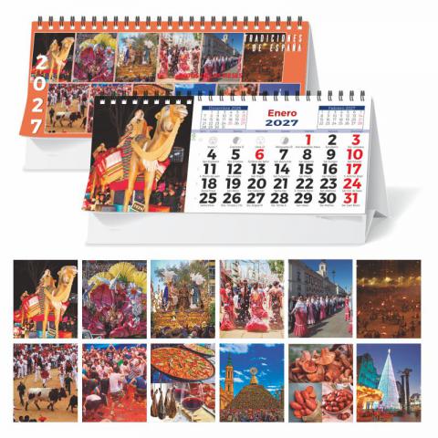 CALENDARIO SOBREMESA WIRE-O