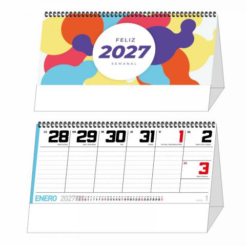 CALENDARIO SOBREMESA WIRE-O