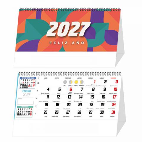 CALENDARIO SOBREMESA WIRE-O