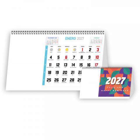 CALENDARIO SOBREMESA WIRE-O
