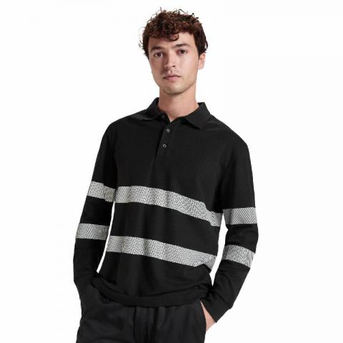 POLO M/L CON BANDAS REFLECTANTES