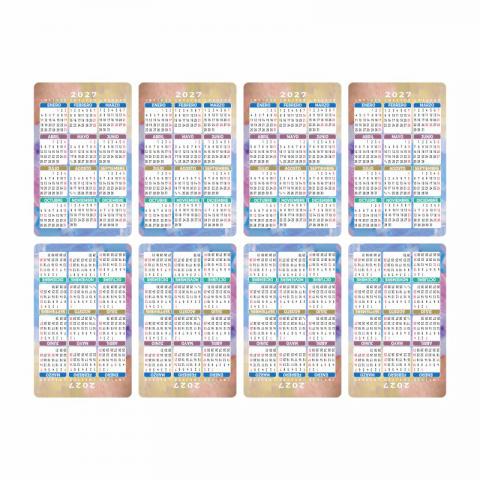 CALENDARIO BOLSILLO TIPO TARJETA